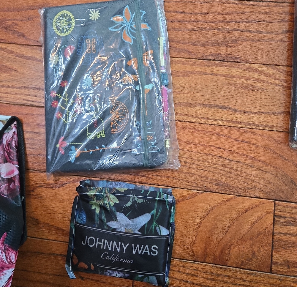 Johnny Was Journal With Pen & Foldable Tote